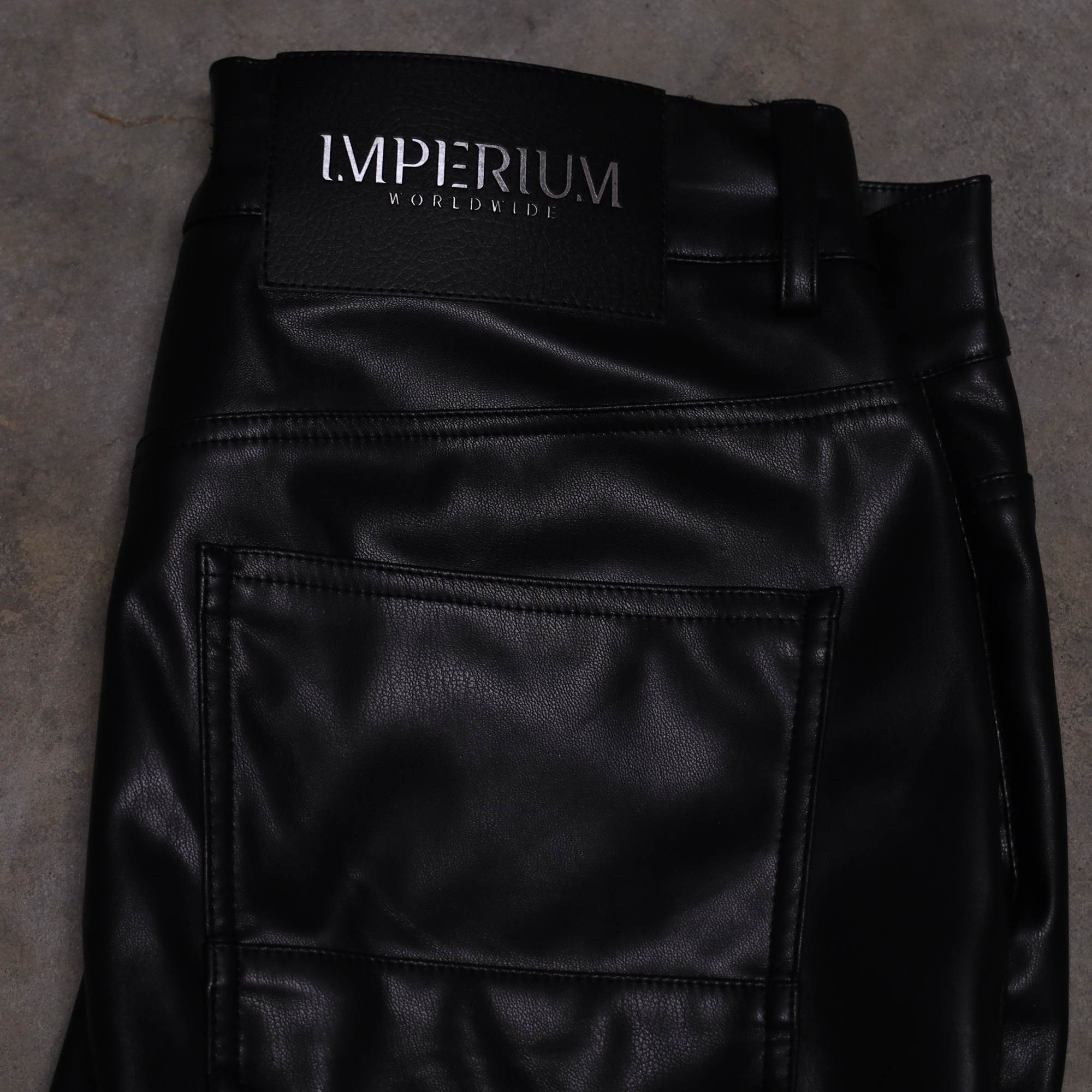 Twin Flames Stacked Leather Pants