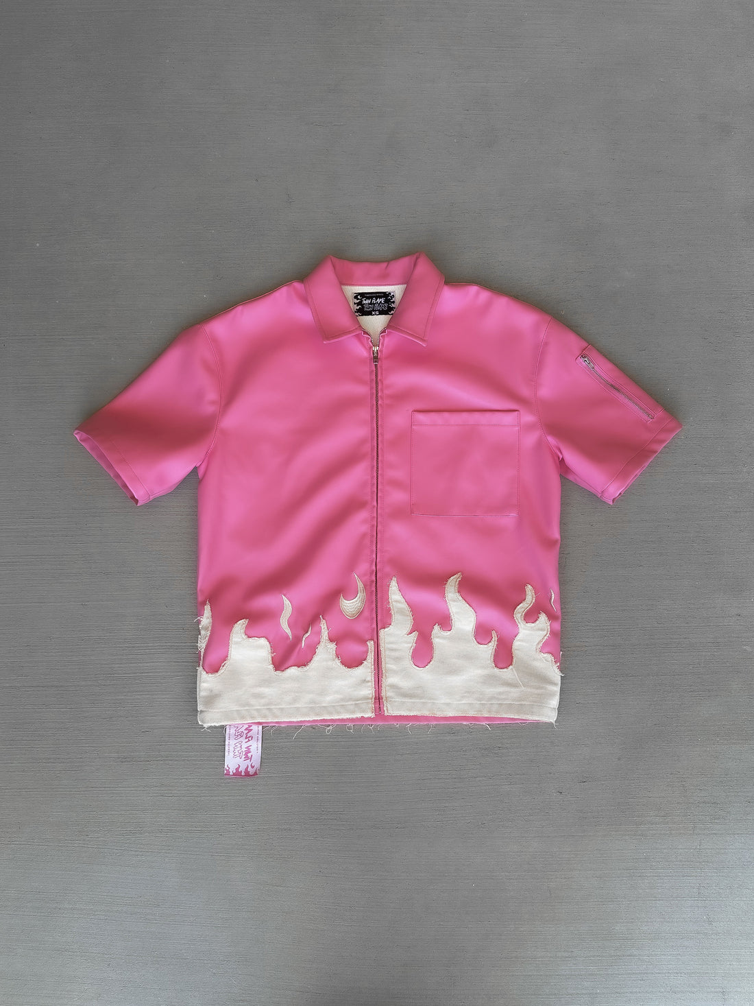 Twin Flame Leather Shirt (PINK)(PREORDER)